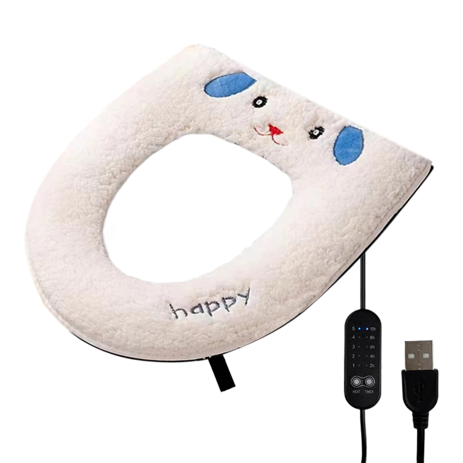 Asiento de inodoro con calefacción USB y 5 niveles de temperatura para el baño