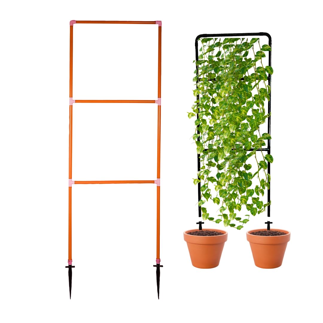 Invelligen 6 Feet Garden Trellis Balcony Privacy Screen with Creeper Support Plant Support Poles and Stakes Pack of 1 (Blue) (B0CDRZ331N) Amazon Price History, Amazon Price Tracker