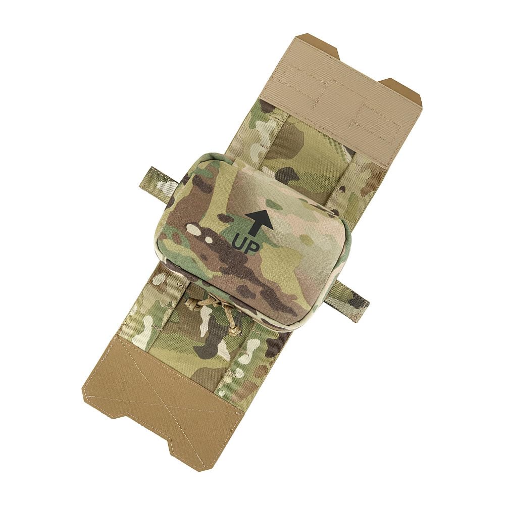 M-Tac Large Elite Horizontale Medizinische MOLLE-IFAK-Tasche – Cordura® 500D MIL-SPEC, Laser-Cut Basis, AquaGuard-YKK®-Reißverschlüsse, Abnehmbarer Erste-Hilfe-Organizer, Multicam
