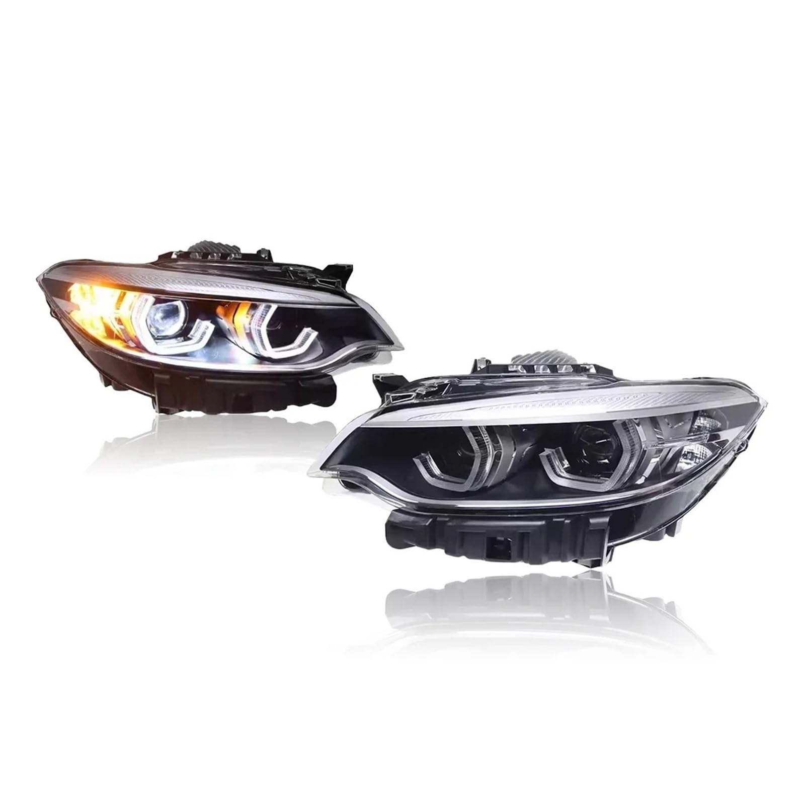 Gruppo Ottico per BMW Serie 2 F22 2014-2019, fari a proiettore, luci diurne, indicatori di direzione dinamici.