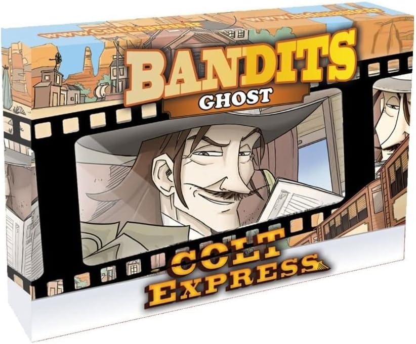 Colt Express Ghost BANDIT PACK - New Game Mode Mini-Expansion! Wild West Adventure Game, Strategy Game for Kids & Adults, Ages 10+, 2-6 Players, Made by Ludonaute
