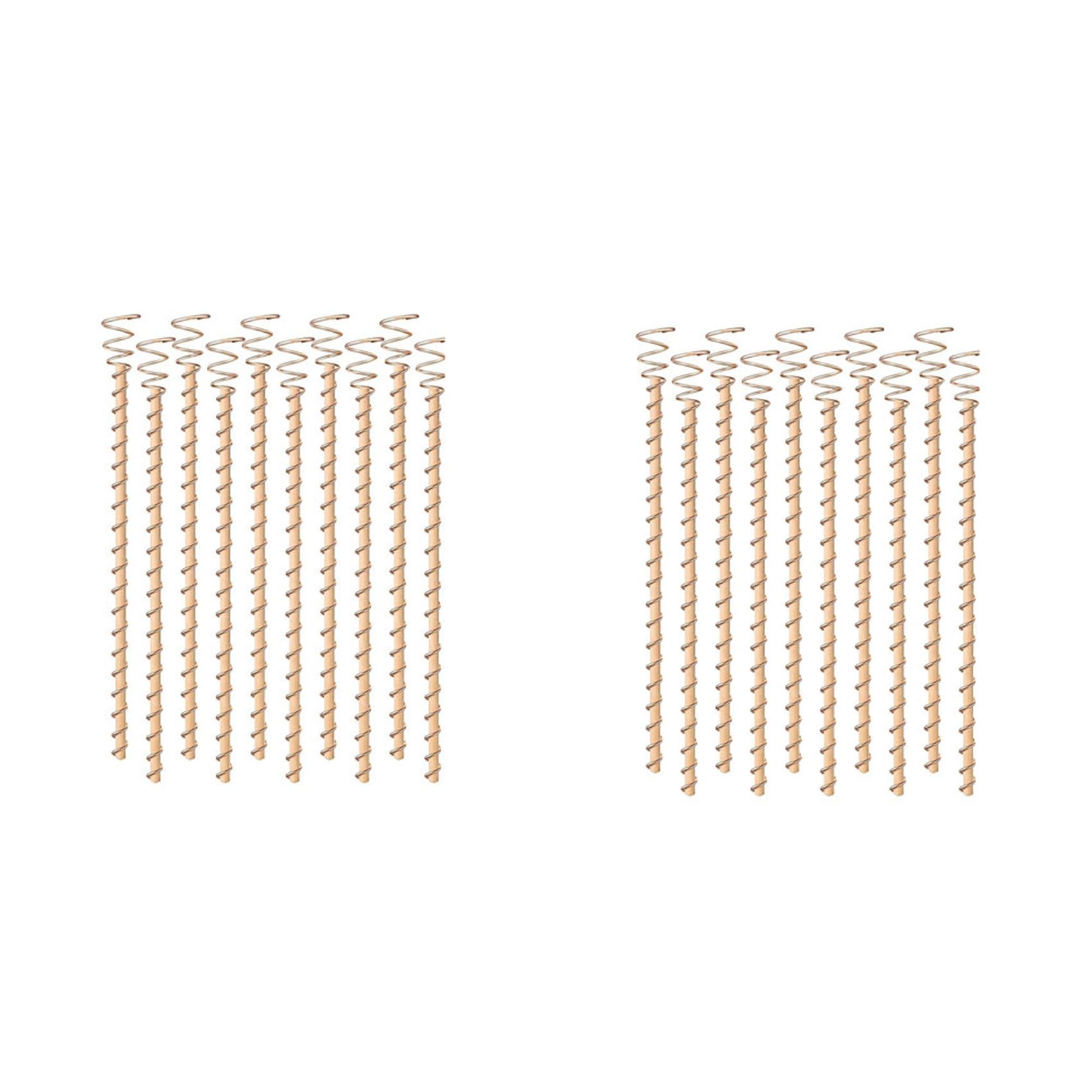 Hndhbfgrt 20Pcs Electroculture Plant Stakes,12 Inch Copper Coil Antennas Garden Stakes Electronic Planting for Vegetable Garden