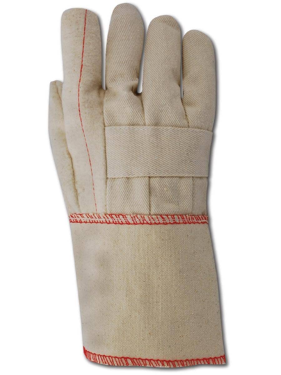 Magid 97KGT Heater Beater 97KBT 24 oz. Cotton Canvas Hot Mill Gloves, Standard, Natural (One Dozen) - Image 3