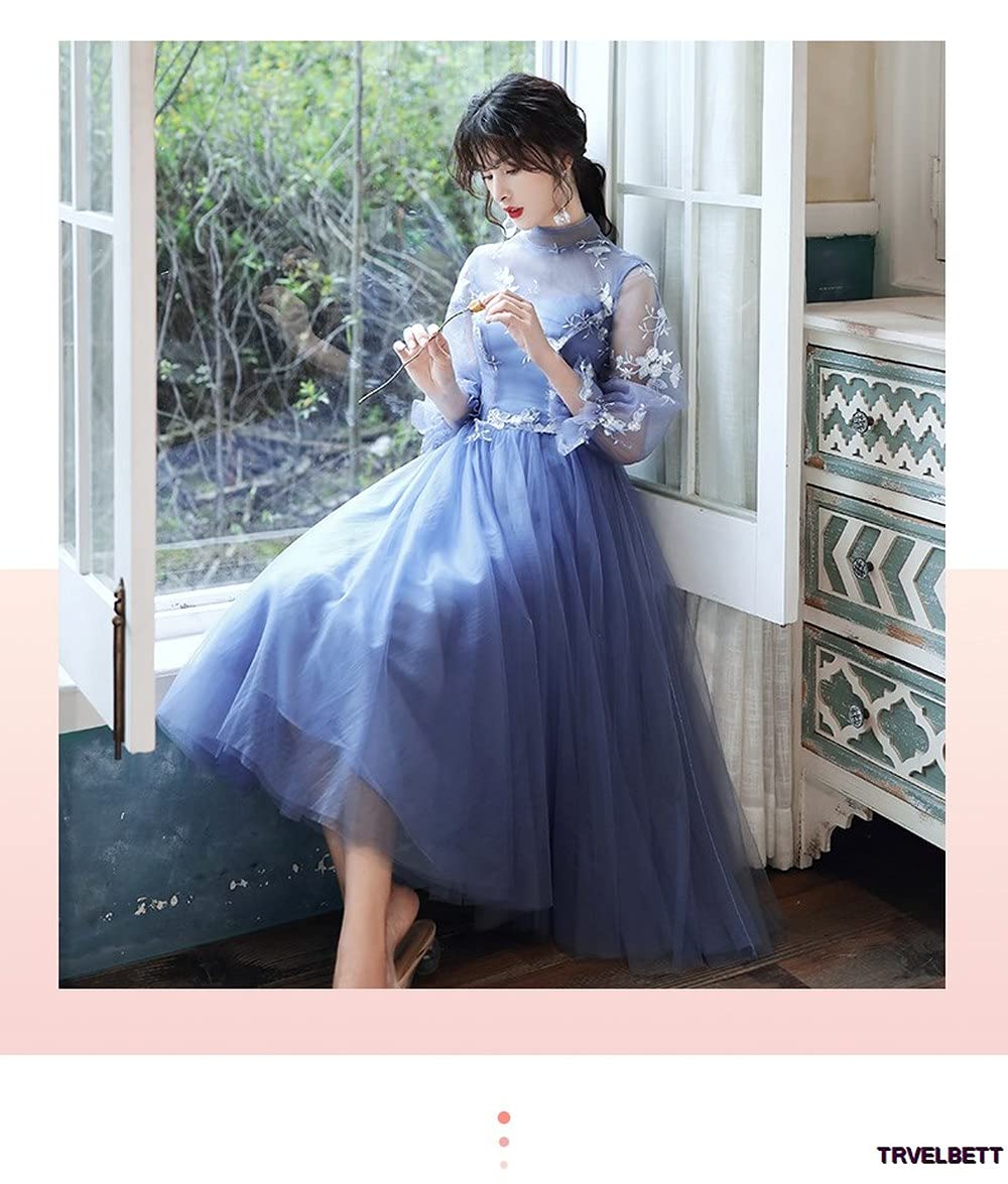 Amazon.co.jp: ブライズメイド ドレス ミモレ丈 二次会 小さいサイズ  