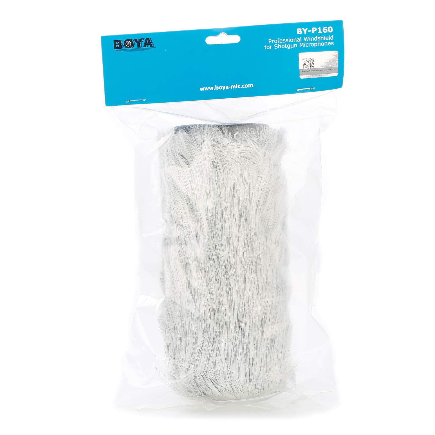 BOYA BY-P160 Furry Outdoor Interview Windshield Muff for Shotgun Capacitor Microphones (Inside Depth 6.4")