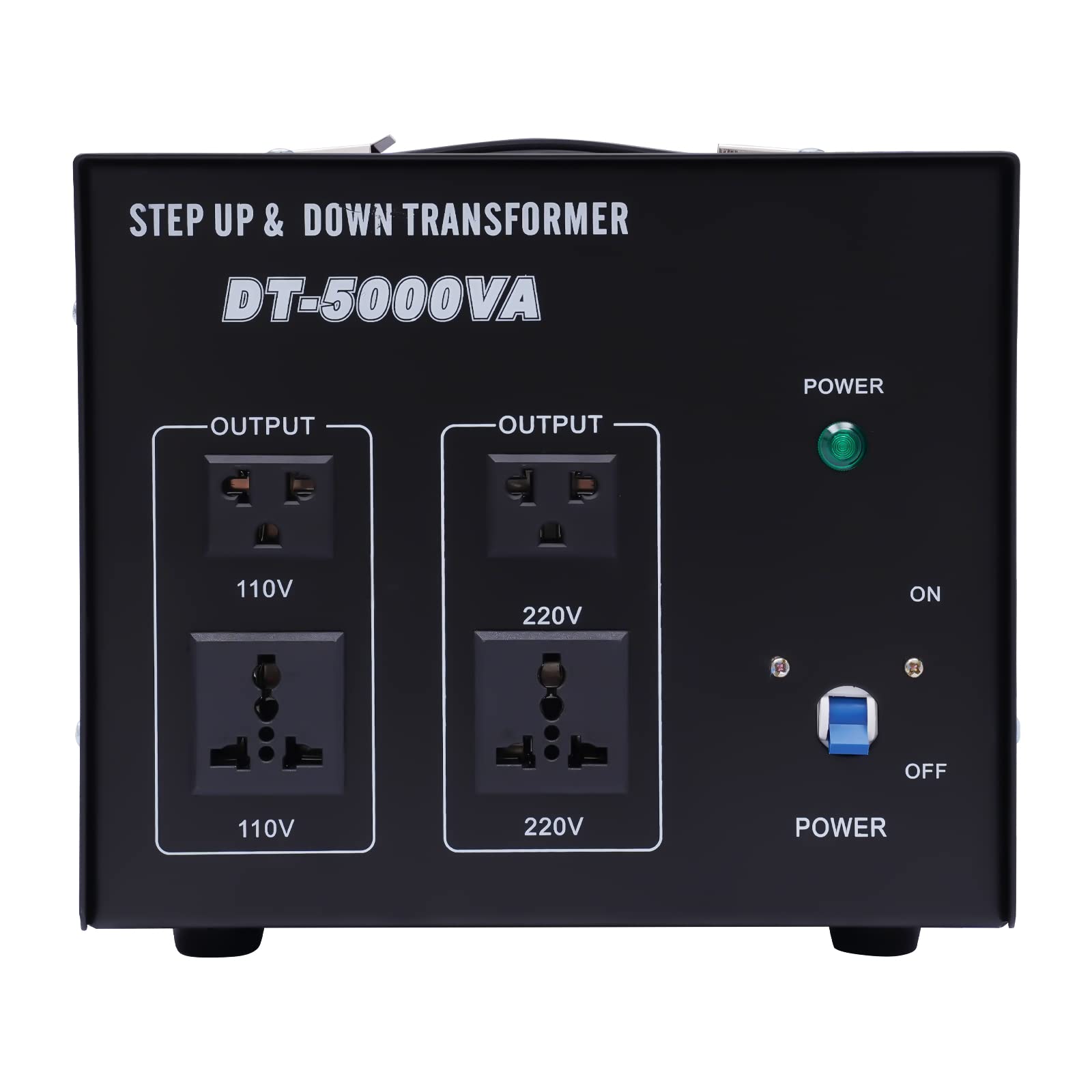 DIFU Transformador, 5000 W, convertidor de tensión 220 V a 110 V, dispositivo inversor de corriente step up/abajo