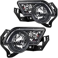 Vista 18 de G-PLUS Luces antiniebla para parachoques delantero con bombilla compatible con Jeep Grand Cherokee 2005 2006 2007 2008 2009 2010/compatible con Jeep