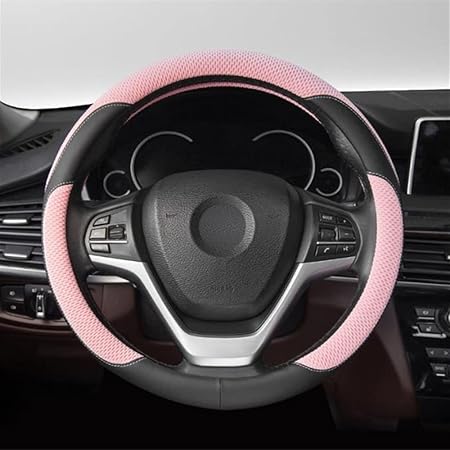 Amazon Sekidar ハンドルカバー 車用 ステアリングカバー 汎用 軽自動車 普通車 おしゃれ 汚れ防止 滑り防止 車用 ハンドルカバー 四季汎用 適当な 38 Cm 車 アクセサリー O型 ピンク ハンドルカバー 車 バイク