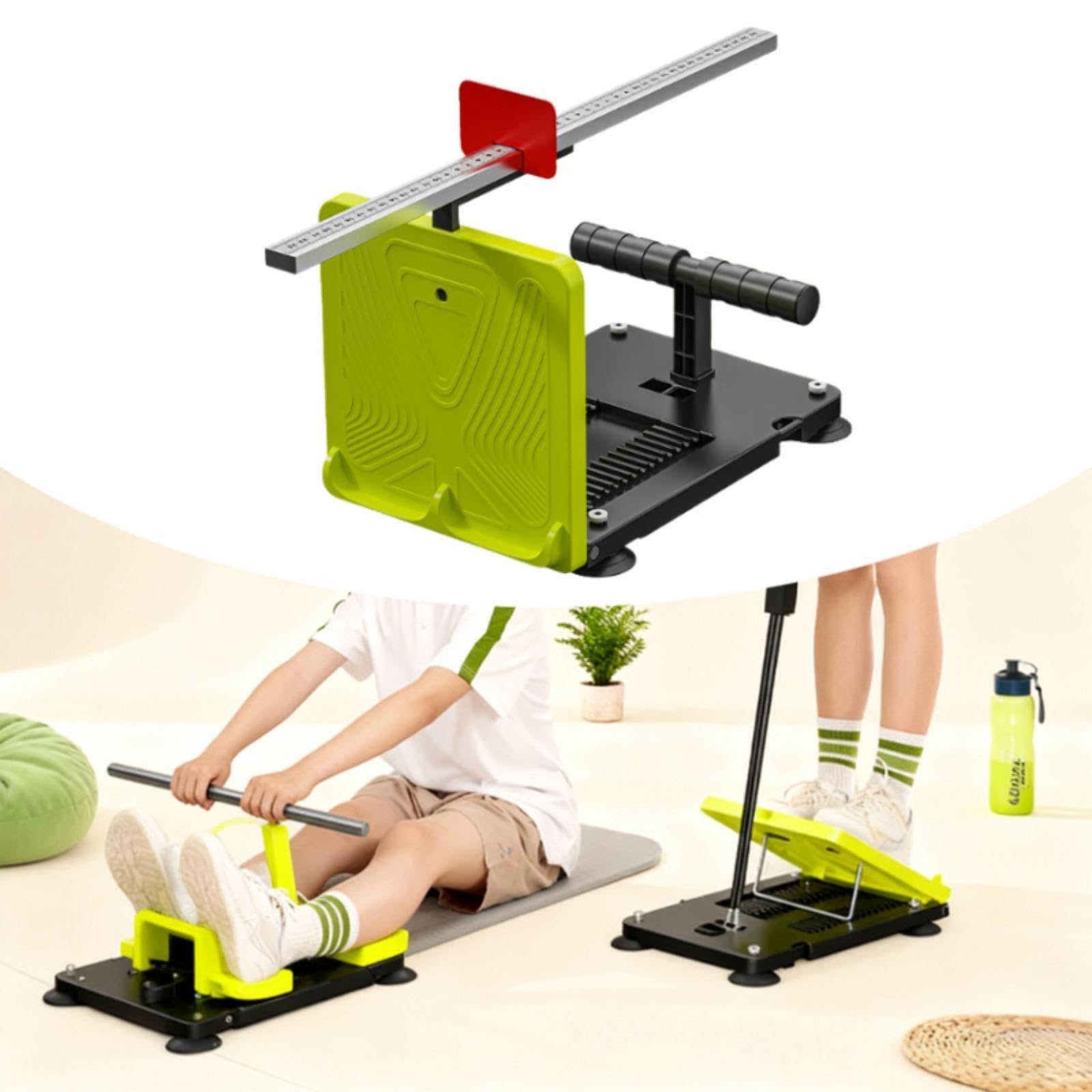 Gralara Ligament Tester Flexibilitätstester Beintraining Körpervorbeuge Messgerät Aus PVC PP Faltbar für Schule Fitnessstudio Zuhause