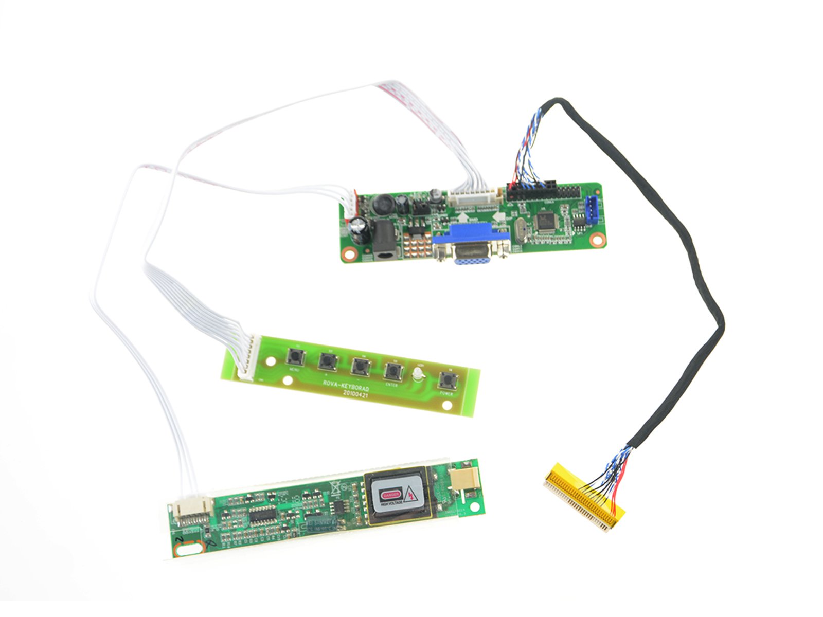 V.M70A VGA Controller Board Kit LVDS Driver for 15.4inch LP154WX4 1280x800 LCD Screen-image-42