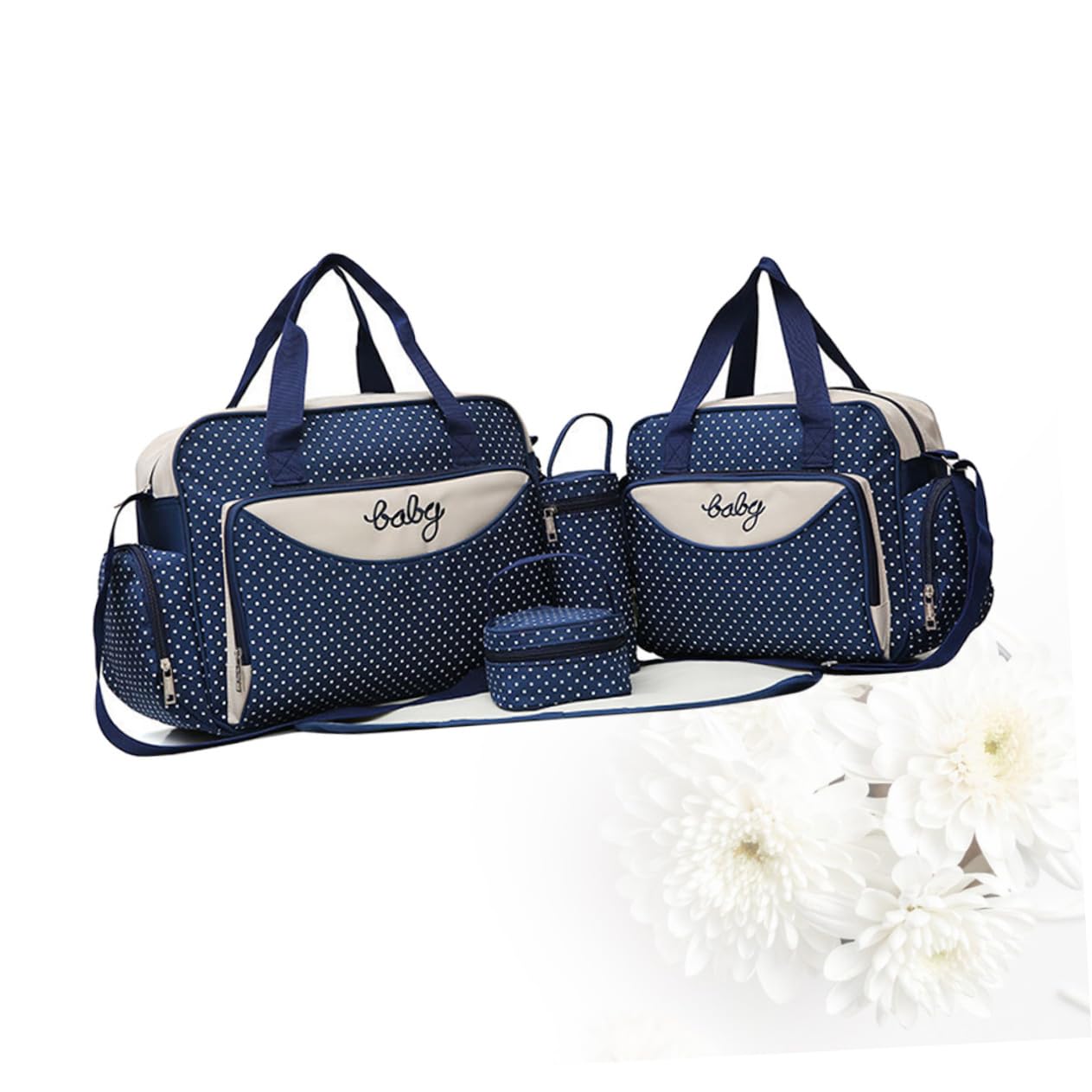 SHERCHPRY 1 Satz 5St Reisewindeltasche reisen Handtasche Wickeltasche Reisetasche die Einkaufstasche Mama Tasche Tragetasche mit großem Fassungsvermögen tragbar Babytasche Rucksack Mutter