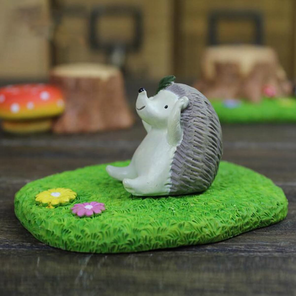 PAREKS 9 Pcs Miniature Plants Desktop Ornament Resin Ornament Grass Ornament Resin Craft Miniature Landscape Accessory Resin Grass Crafts Succulent Plants Ornaments rural/2453