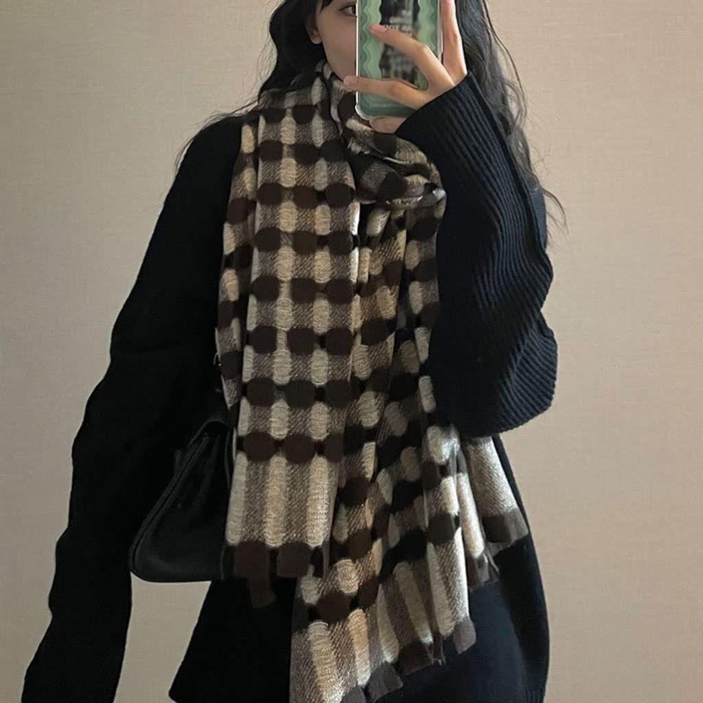 Szale,Ciepły Szal Luksusowy imitacja kaszmirowy szalik punkt scarfs kobieta moda jesień i zima pogrubienie ciepłe owinięta szale Ciepły Jesienno-zimowy