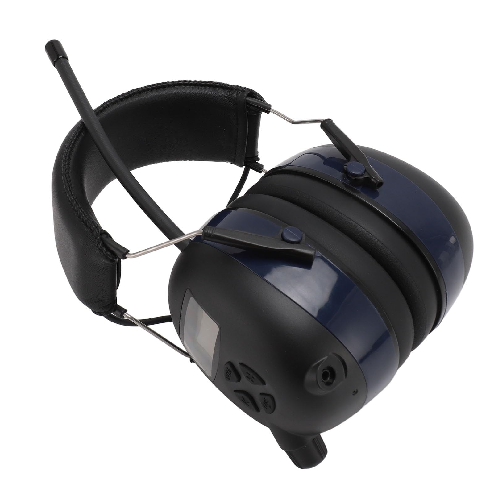 TRISAR Orejeras Electrónicas, SNR 30dB, Conexión Estable, Auriculares de Protección Auditiva con Cable de Sonido de 3,5 Mm para Jardinería (BLUE)