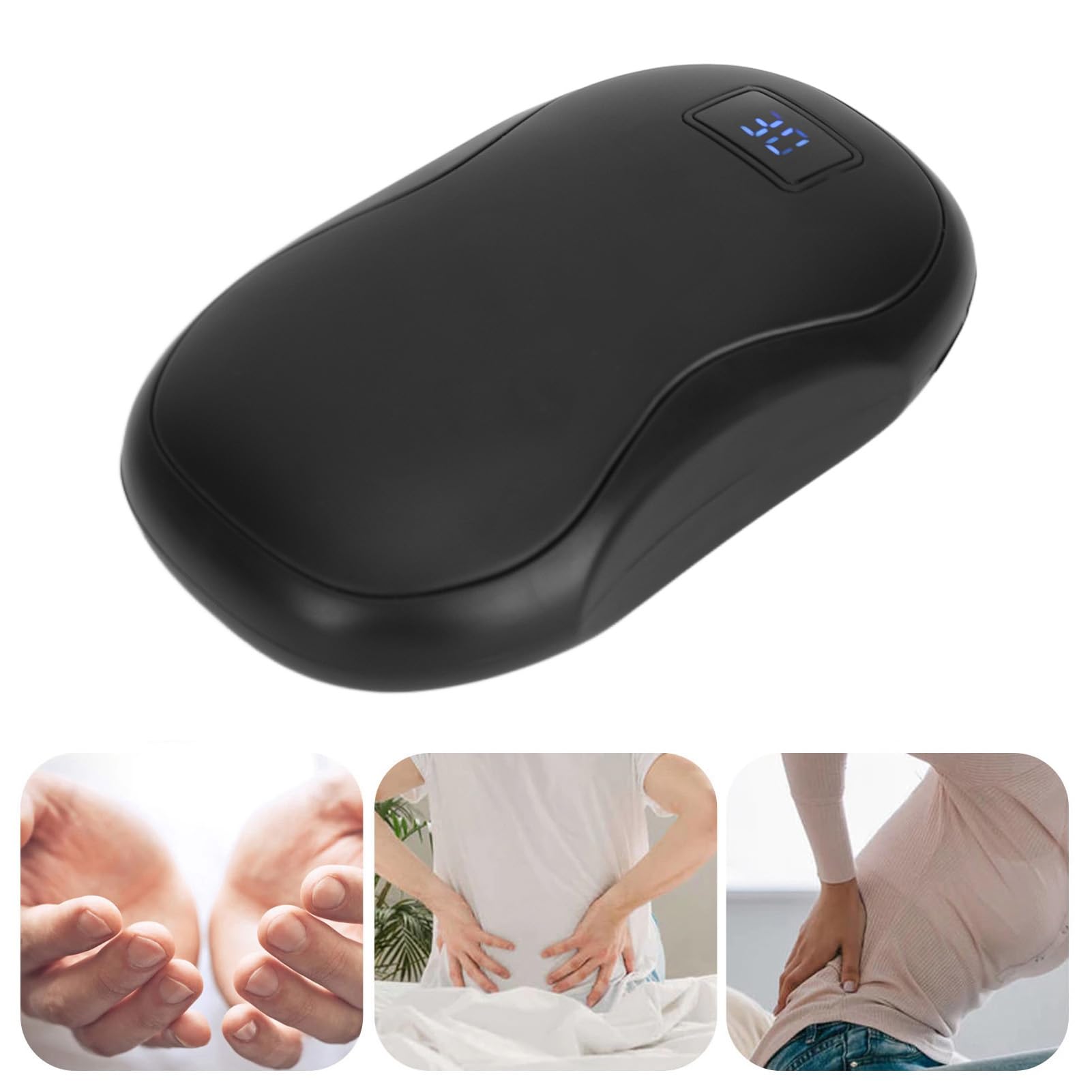 Chauffe-Mains USB Portable, Format de Poche, Chauffage Rapide, réglable, 3 Vitesses, numérique, Rechargeable