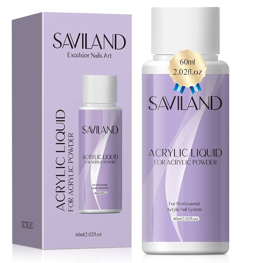 Amazon.co.jp: Saviland アクリルリキッド 60ml 大容量 ネイル