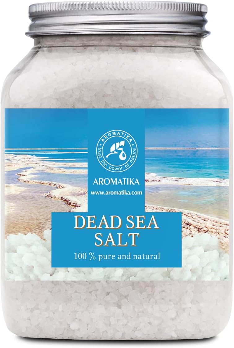 Dead Sea Salt 35 Oz - 100% Pure & Natural - Dead Sea Salts 1 kg- Best for Good Sleep - Stress Relief - Beauty - Relaxing - Bath Salts