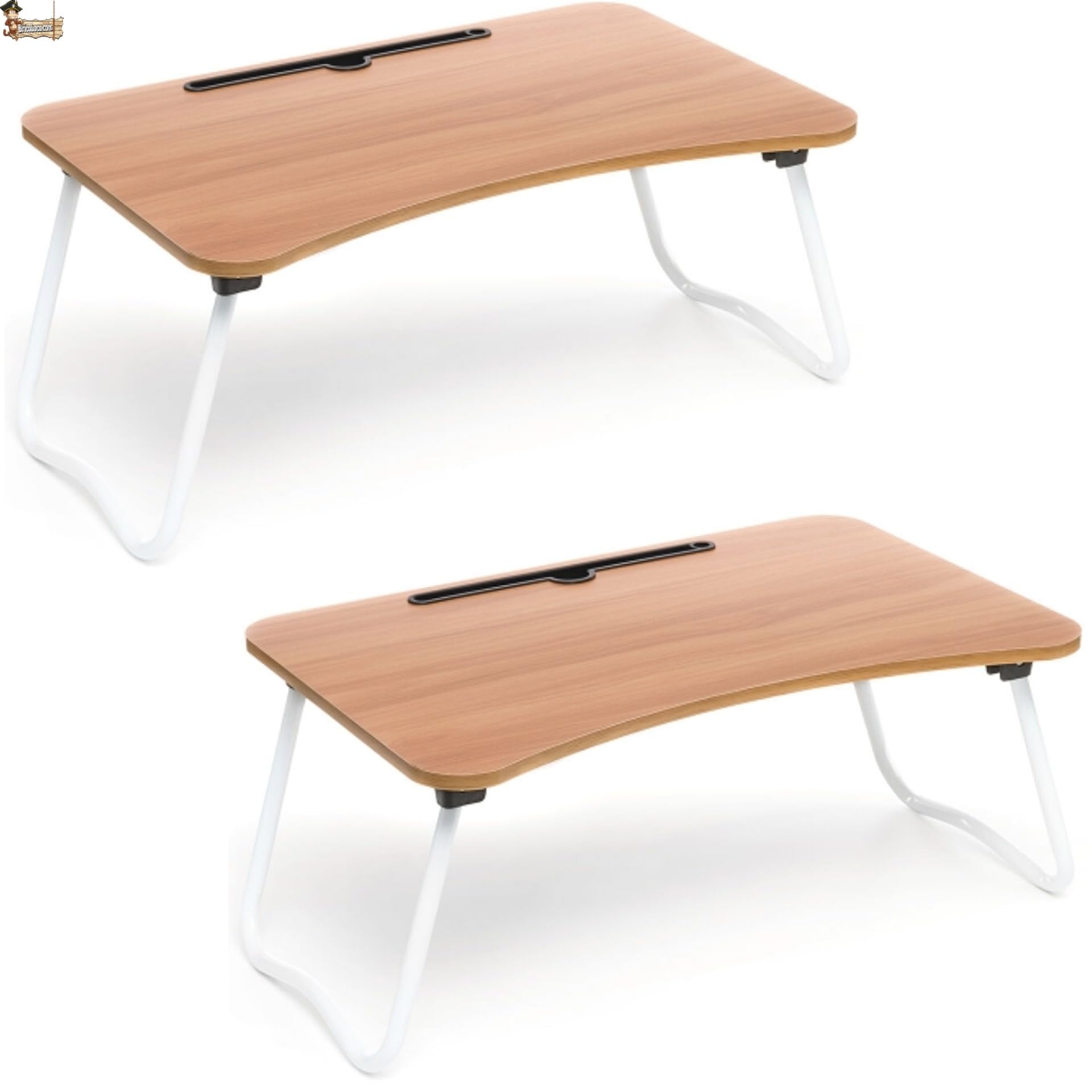 BricoLoco.com Mesa Auxiliar Plegable, para sofá, Cama, sillón ¡¡¡Pack 2 UDS.!!! Bandeja Soporte Ordenador portátil, Tablet, Libros, móvil. para Comer, desayunar, Leer, Escribir. Multifunción (2)