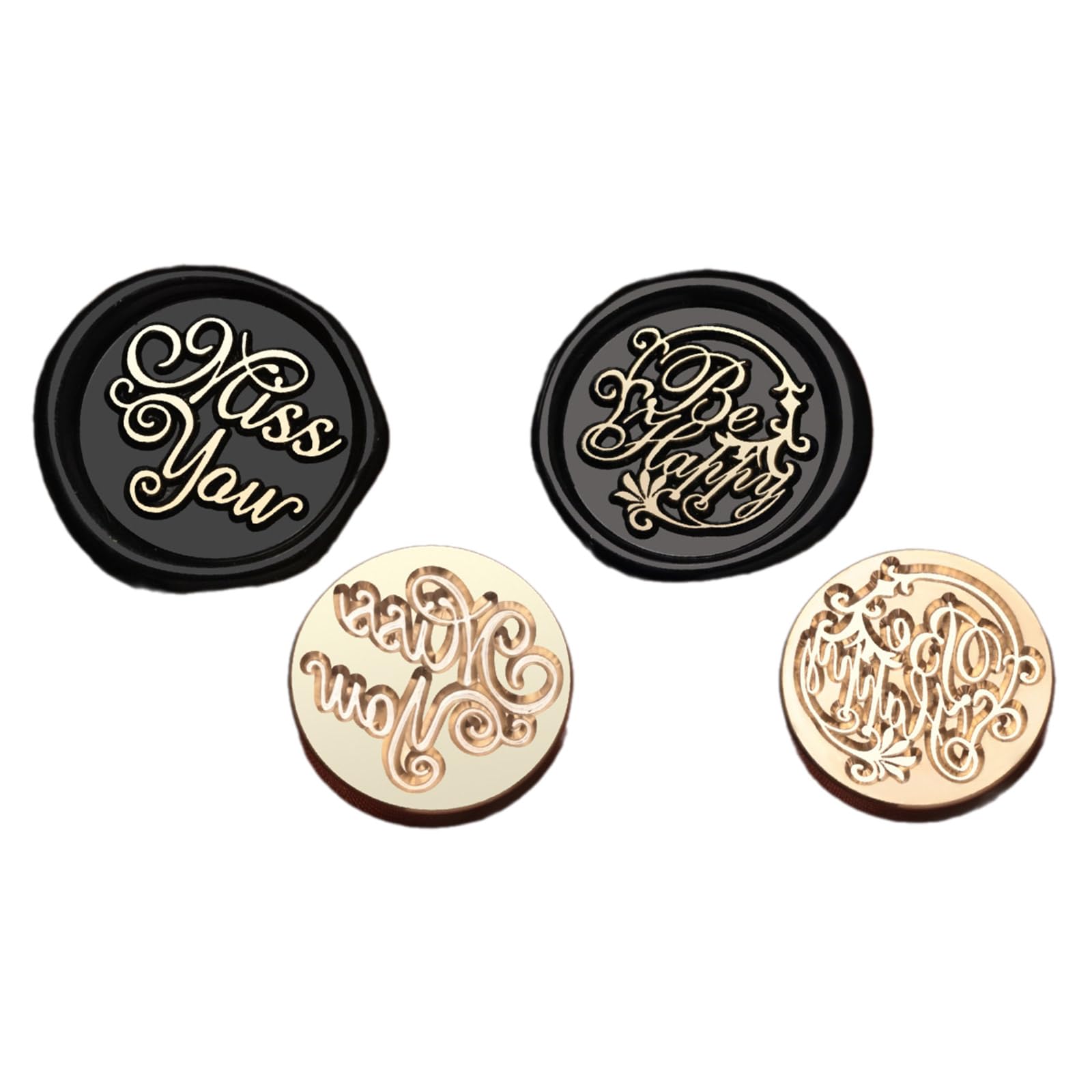 sodeber Wax Seal Stamp Head Replacement Emboss Sealings Scrapbooking Brasses Sealing Seal