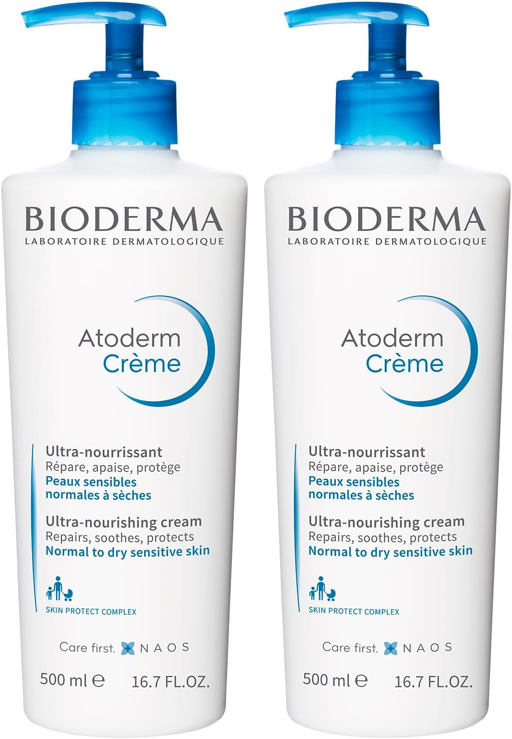 Bioderma DUO Atoderm Cream, 16.9 Fl Oz (Pack of 2)