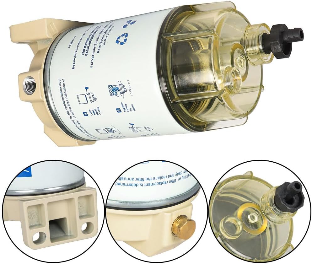 New S3227 Fuel Filter Water Separator Complete Durable For Racor 320R-RAC-01