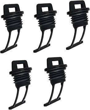 Kayak Drain Plug Kit 5 Pcs Nylon Hull Scupper Plugs for Canoes Waterproof Drainage Accessories for Kayaking and Canoeing