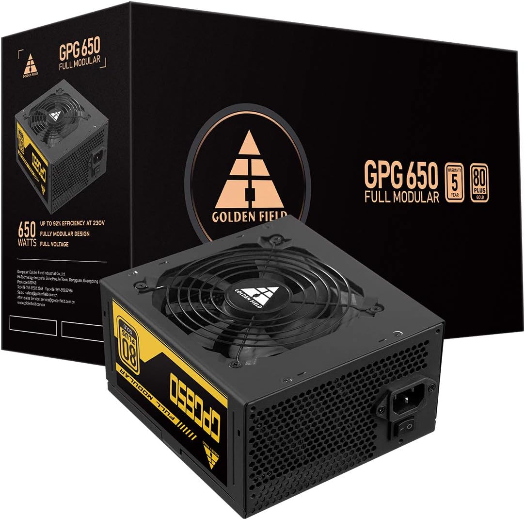 Alimentation PC GIGABYTE 750W 80+ Gold Modulaire - P750GM | Ventilateur HYB 120mm
