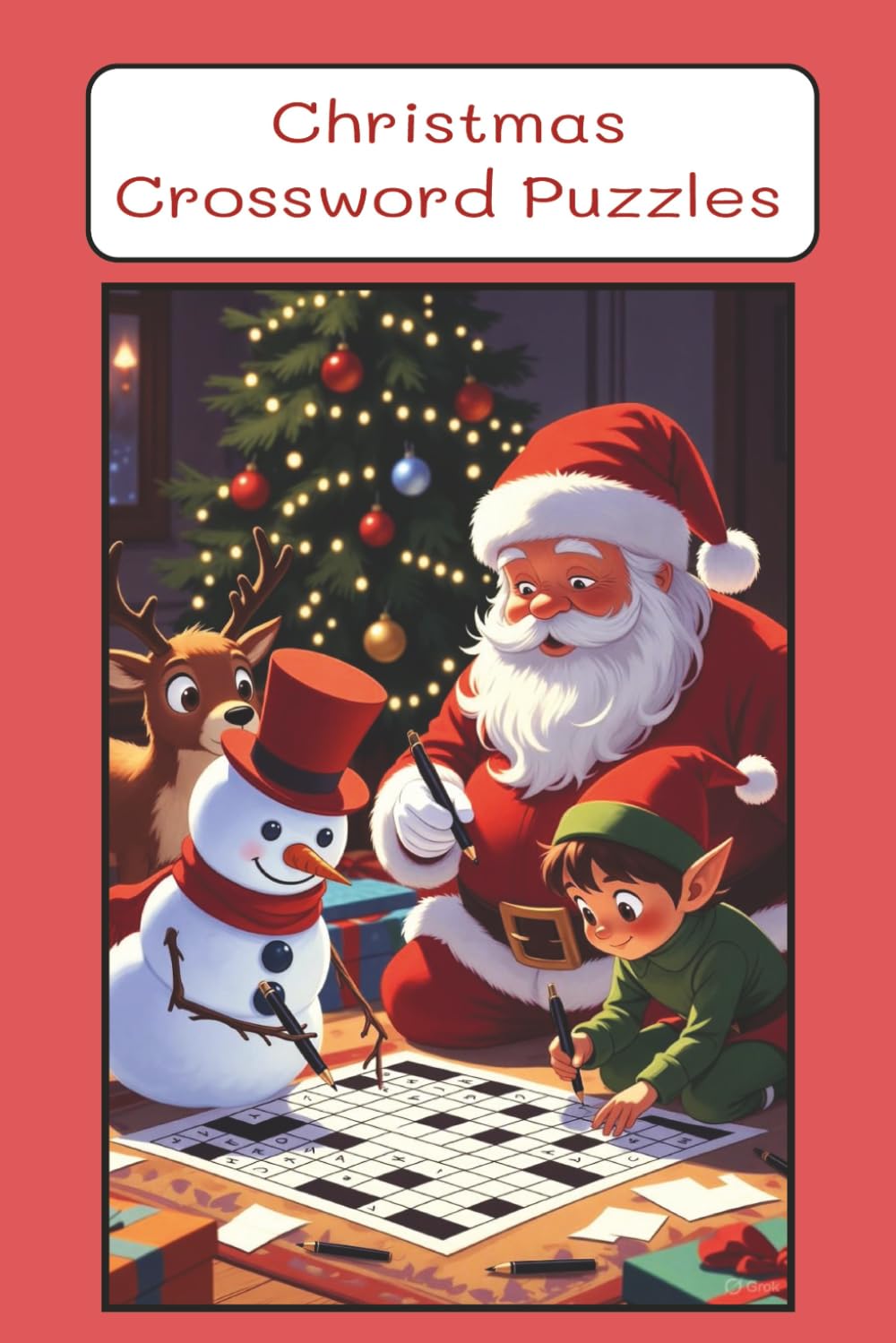 Christmas Crossword Puzzles: Travel sized crossword book