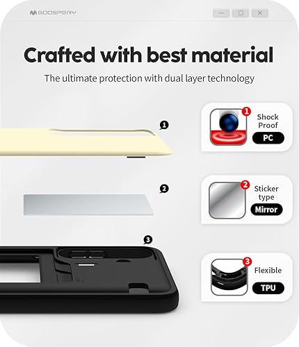 Miniatura 325 de GOOSPERY Parachoques magnético para puerta compatible con Galaxy S23, tarjetero tipo cartera, cierre automático, protección de doble capa resistente