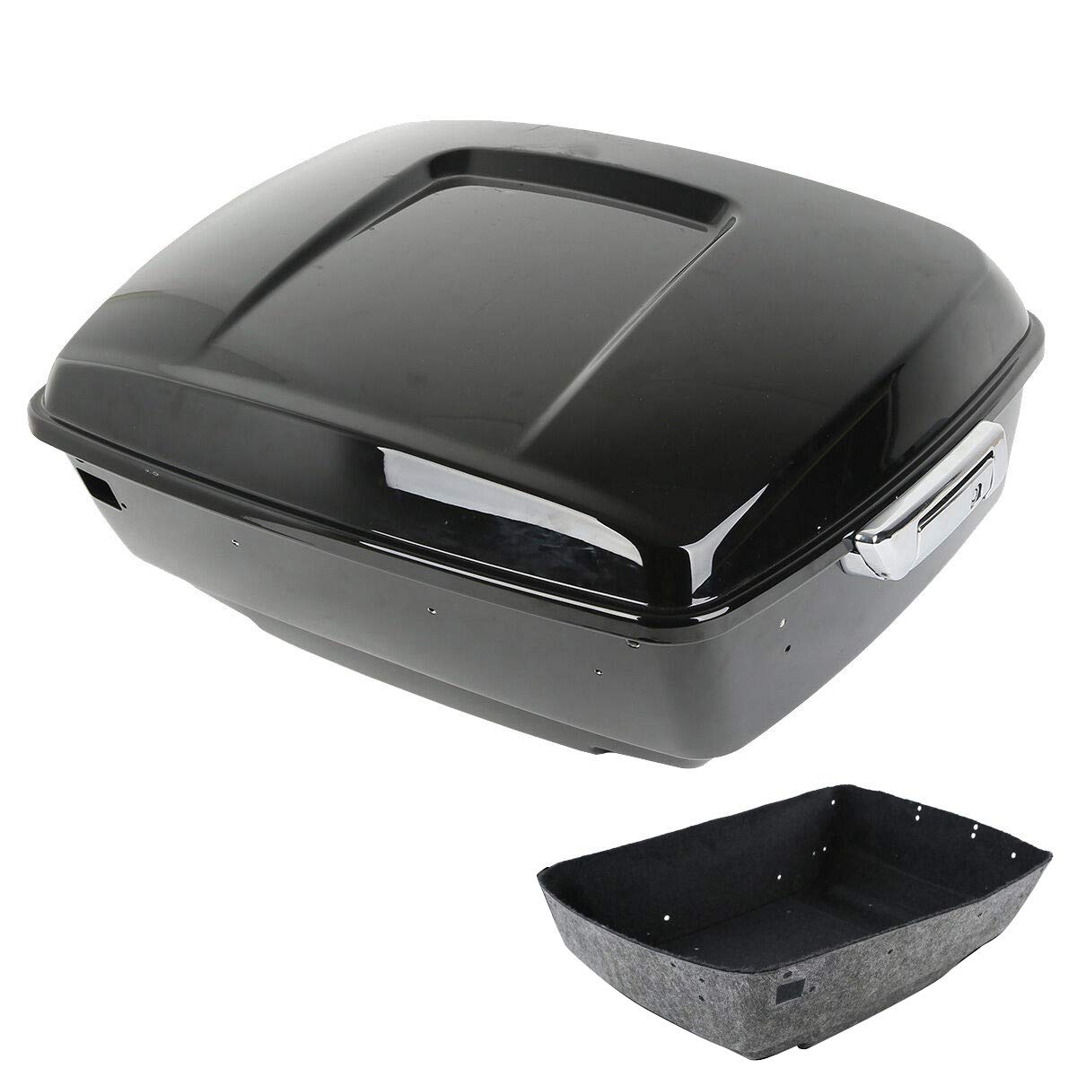 XFMT Motorcycle 13.7" King Trunk Luggage Tail Box For Harley 2014-2025 Touring Pack Road King Street Glide Road Glide Electra Glide Ultra Classic