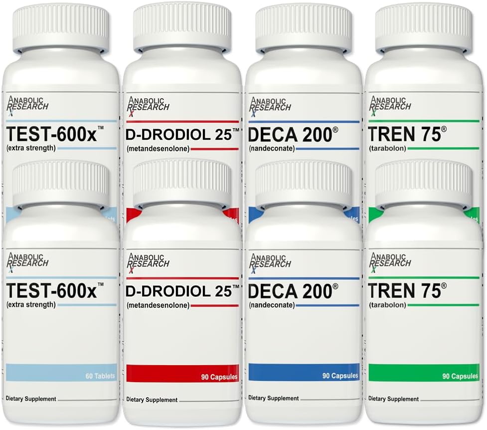 Mass Stack - 1 Month Supply - 4 Bottles - Dietary Supplement Supports Workout Recovery and Strength