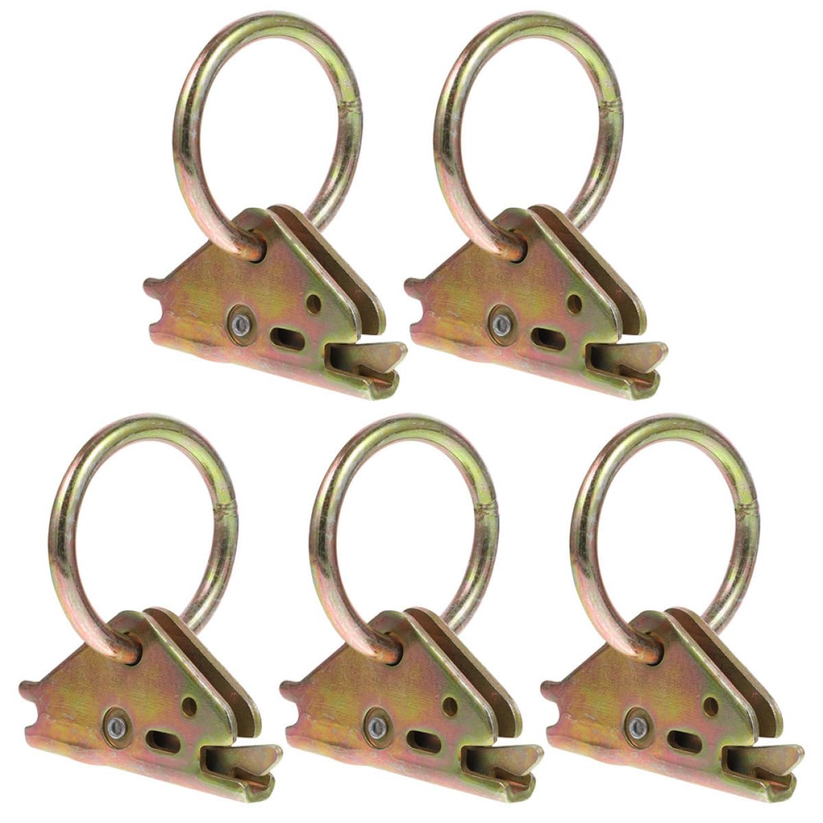 ULTECHNOVO 5 Stück Zurranker aus Stahl Oberflächenmontage O ringe für Anhänger und Pickups Ladungssicherung Camper Zubehör