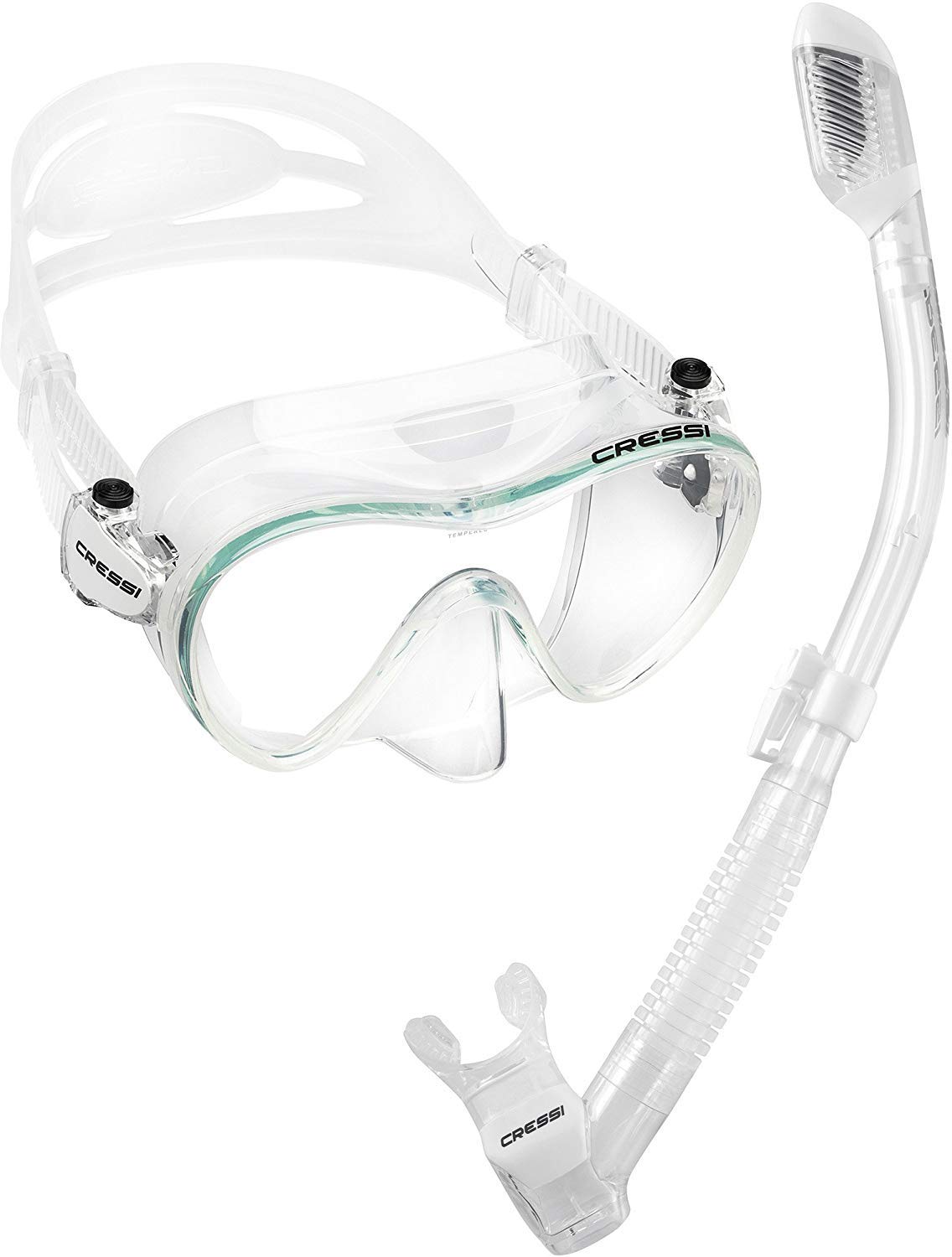 Cressi Scuba Diving Snorkeling Freediving Mask Snorkel Set