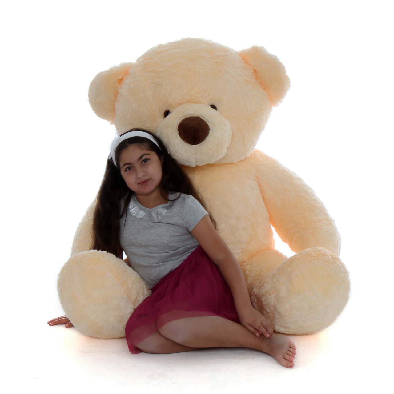 Back BANCHERS Teddy Bear for Kids | Teddy Bear for Girls | Birthday Gift for Women | Birthday Gift for Wife | Valentine Gift (4 Feet) (Cream) (B0CHJXSQNC) Amazon Price History, Amazon Price Tracker