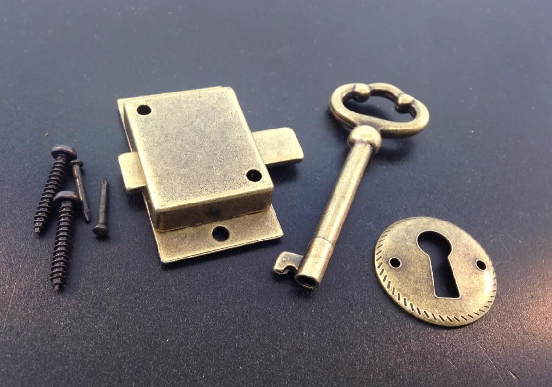 Grandfather Clock Door Lock Key Set fits Howard Miller fits Ridgeway fits Sligh Antique Finish