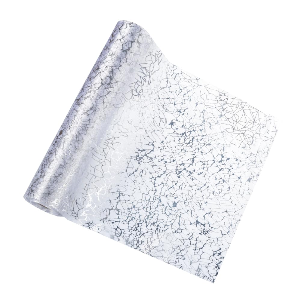 Silberner Tischläufer 15m X 28cm – Glitzerndes Tischband Für Hochzeit, Geburtstag & Weihnachten