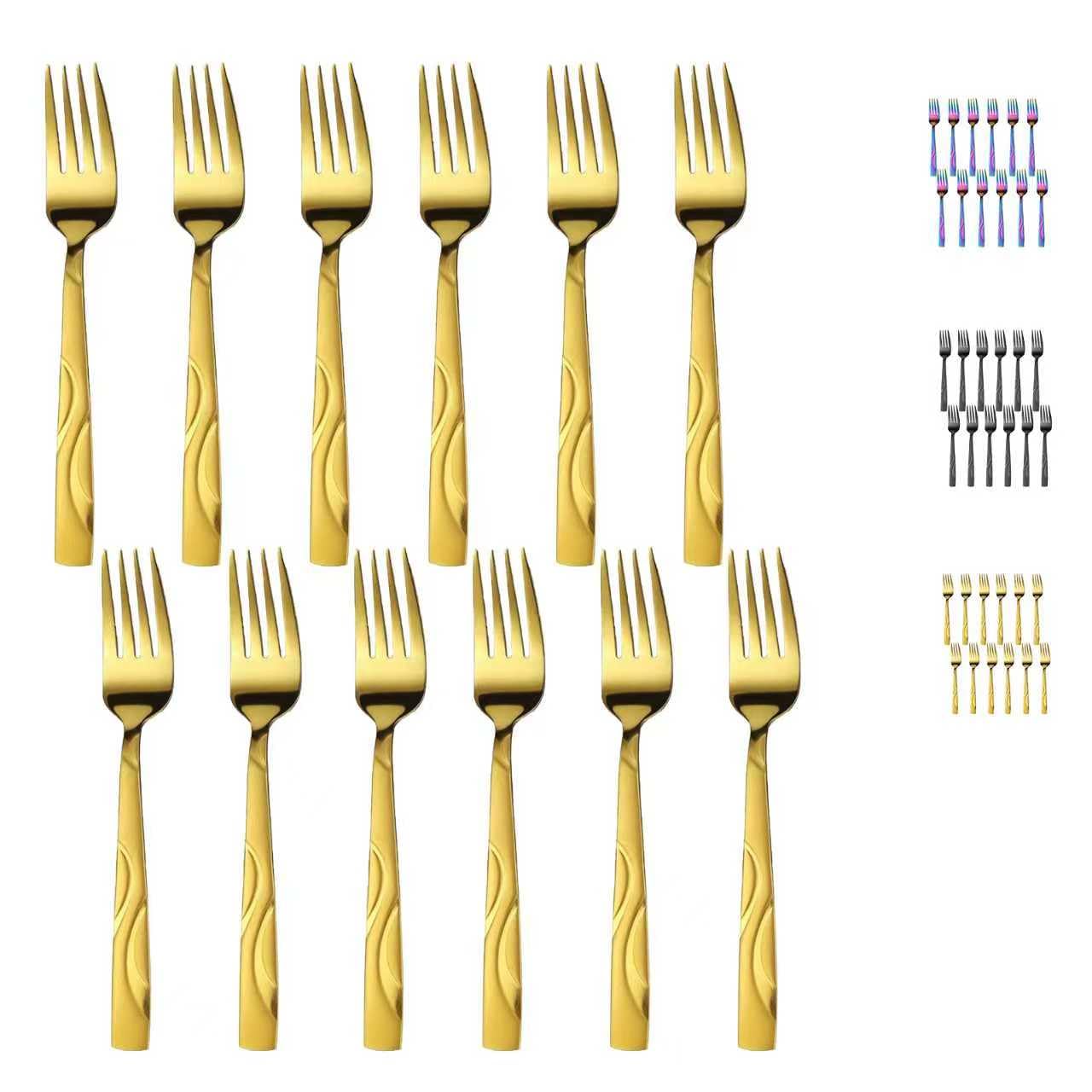 12-Piece Black Dinner Forks — Amazon image 9