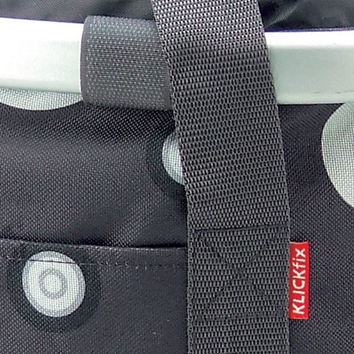 KLICKfix Unisex Fahrradtasche, bubbles anthra, 0303BA, 35 x 28 x 5 cm, Bubble Anthracite