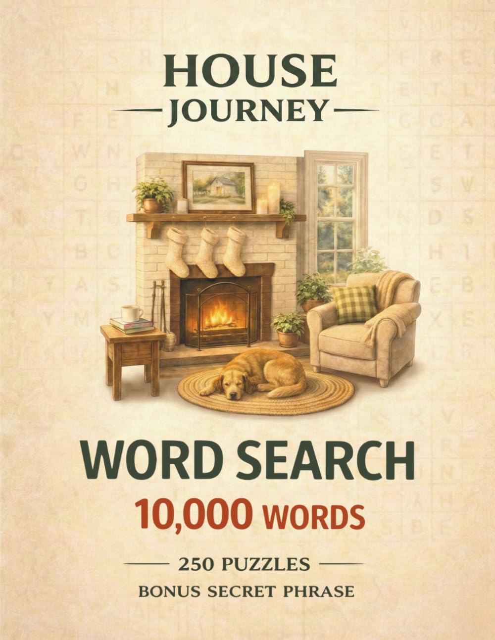 House Journey Word Search: 10,000 Words - 250 Puzzles - Bonus Secret Phrase (The Journey Word Search Series)