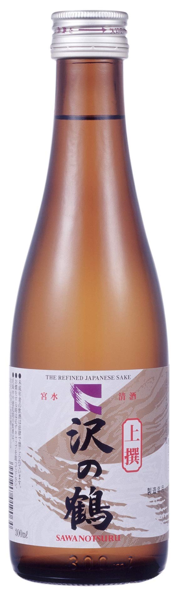 Amazon.co.jp: 沢の鶴 清酒上撰 沢の鶴 300ml [ 日本酒 兵庫県