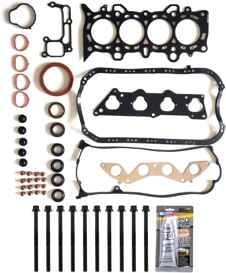 ECCPP Cylinder Head Gasket Set W/Head Bolts Fits for Honda Civic 1.7L HS26236PT-2,032-2954