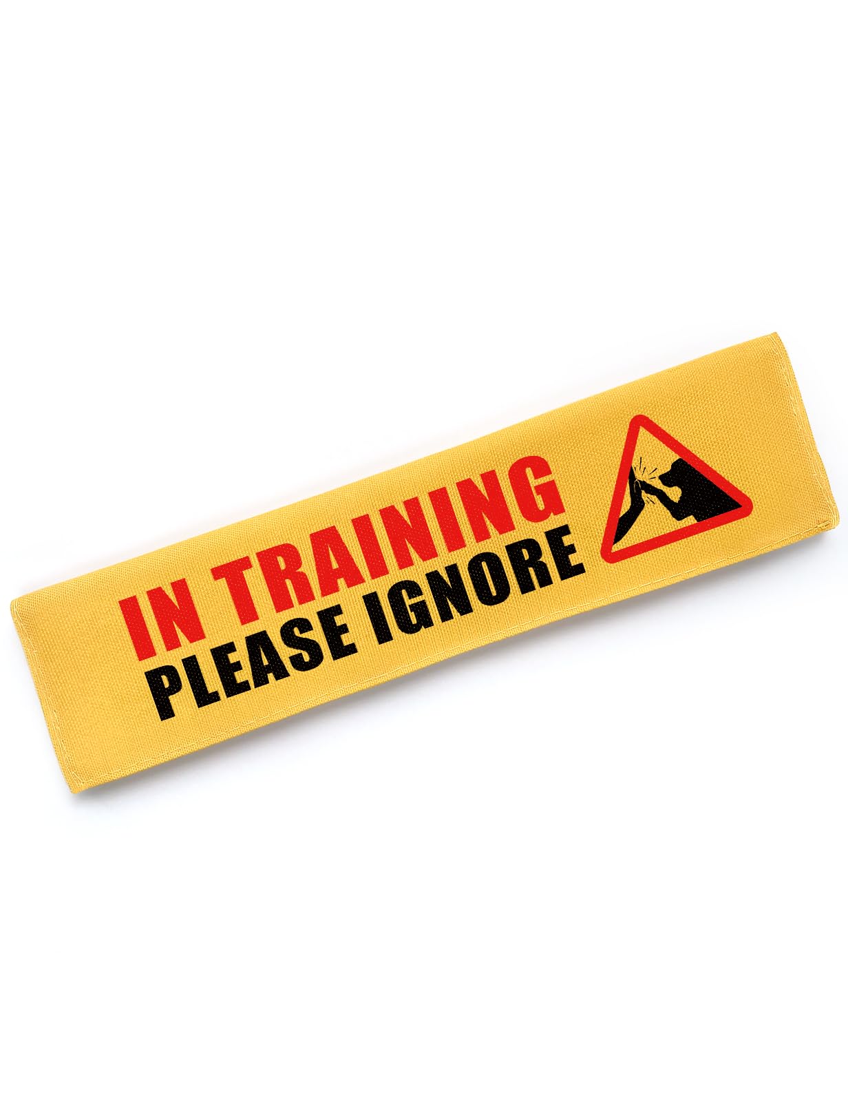 Advivio Funny in Training Dog Leash Wrap Hanging ID Patch Tag, Do Not Pet Leash Sleeve Alert Sign, Working Dog Accessories for Pet Birthday Gifts for Dog Owners
