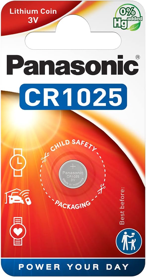 Panasonic CR1025 3V Lithium Coin Cell Batteries