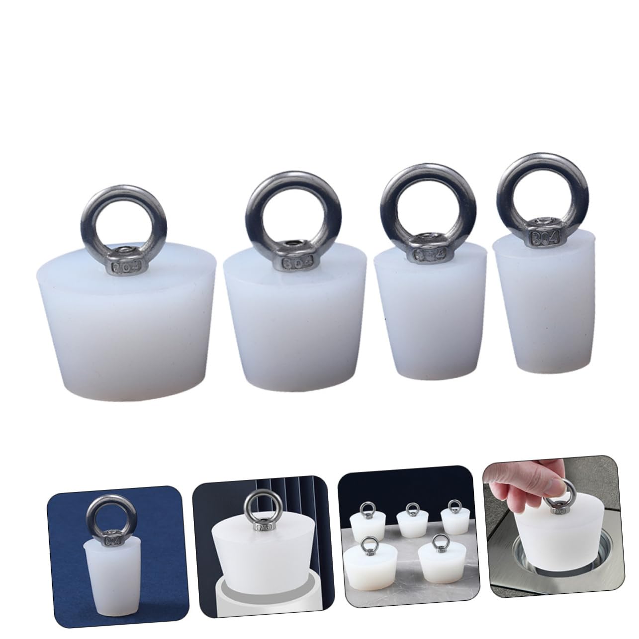 Ciieeo 12 Piezas Tapón De La Bañera De La Cocina Tapón De Drenaje del Fregadero Universal Recogedor De Pelo Tapón De Pelo para Bañera Tapa De Colador Baño Sólido Lavabo Metal