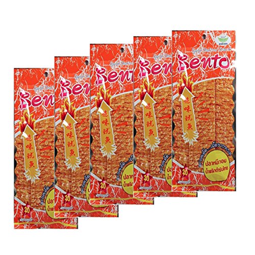 Squid Seafood Snack 5x24g Bento Namprik�^�C�̃I���W�i�����iby ASN