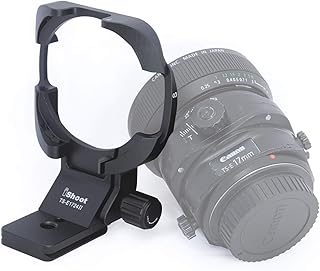 CNC Machined All-Metal Tripod Lens Collar Mount Ring for Canon TS-E 17mm f/4L Tilt-Shift Lens and Canon TS-E 24mm f/3.5L II Tilt-Shift Lens, Built-in Arca-Swiss Type Quick Release Plate