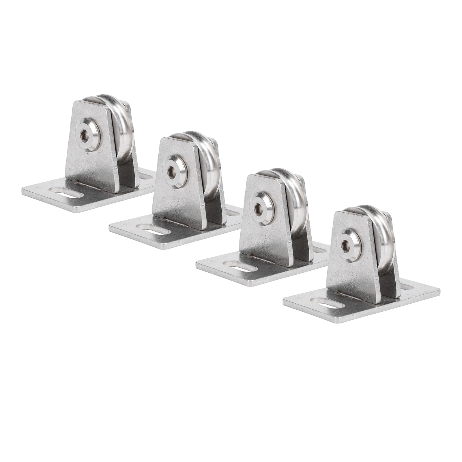 Poulie Fixe en Acier au Carbone, Bloc de Poulie Simple, Charge de 330 Lb, Double Roulements, Rotation Silencieuse, de Levage Murale pour la Maison, le Fitness, la Salle de Sport, la Traction
