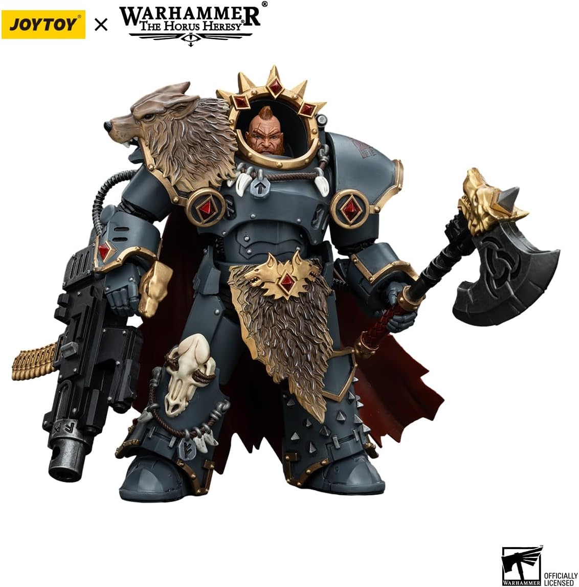 Warhammer 40k: Space Wolves Hvarl Red-Blade 1:18 Scale Action Figure