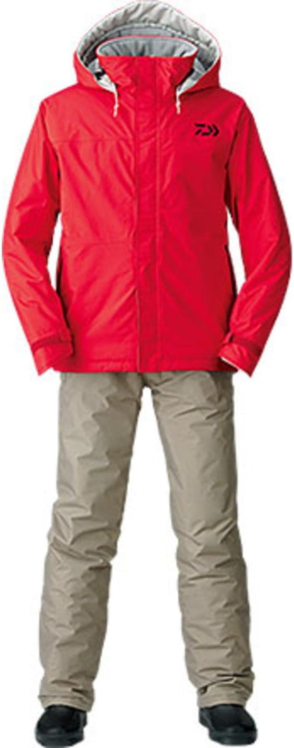 ダイワ レインマックス ウィンタースーツ DW-3504 レッド WL 防寒