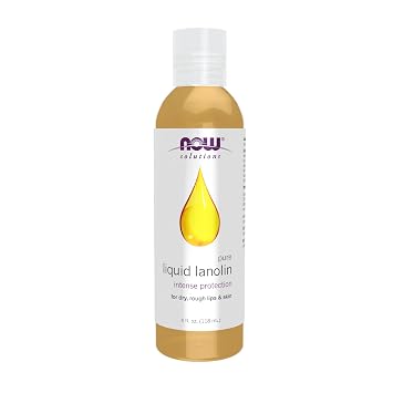 NOW Foods Solutions، اللانولين السائل النقي، الحماية المكثفة، مصنوع من أجل الشفاه والبشرة الخشنة الجافة، 4 أونصة